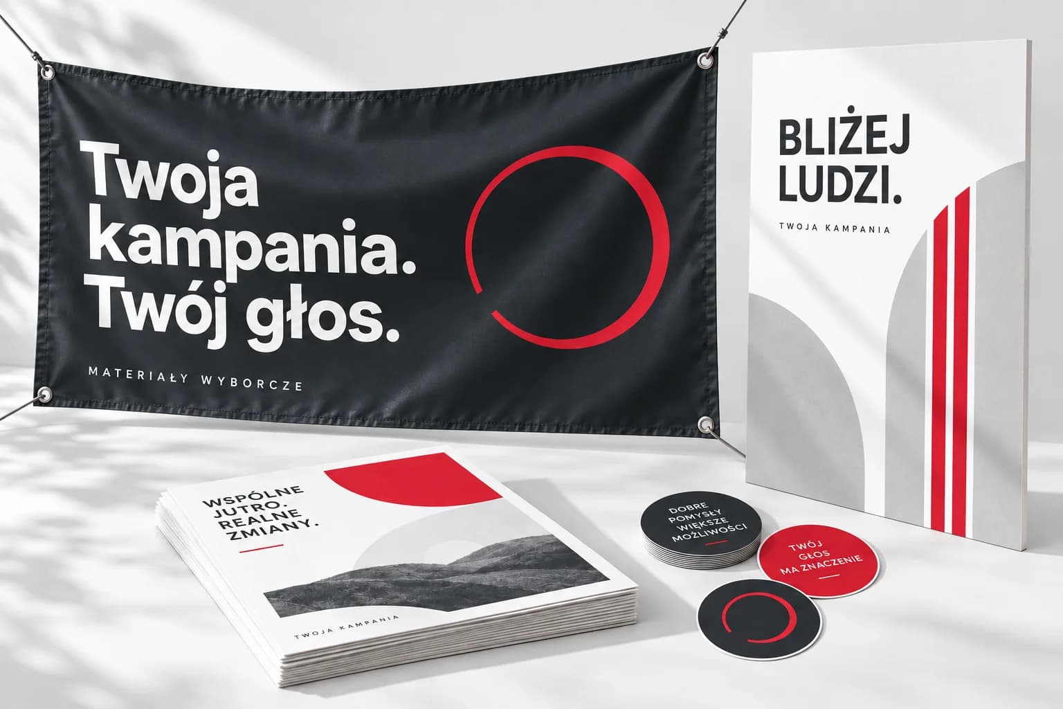 Przykładowa wizualizacja: Banery wyborcze